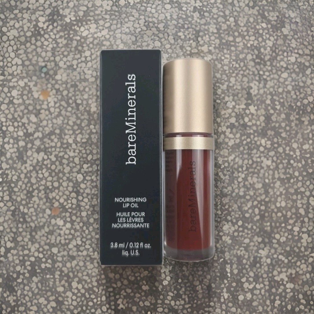 bareMinerals Nourishing Lip Oil In Shade: Indulge‎ - Full Size New in Box